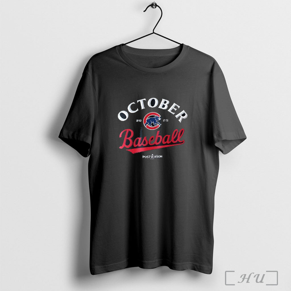 Officials October Chicago Cubs Baseball 2025 Mlb Postseason Locker Room T Shirt