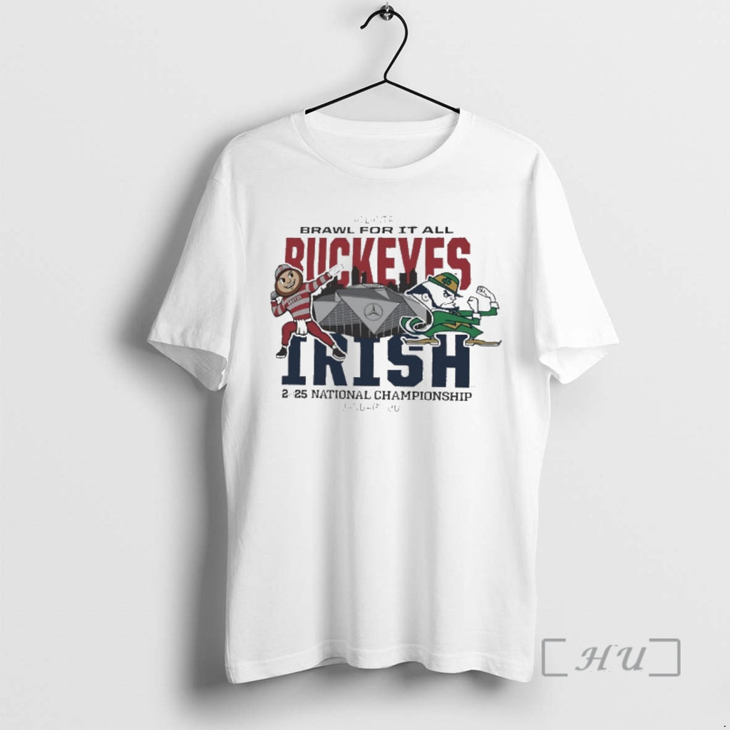 Officials Ohio State Vs Notre Dame Dueling Mascot 2025 National Championship Premium T Shirts Sweater