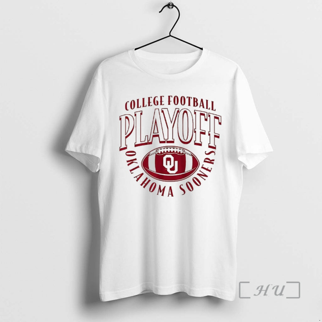 Officials Oklahoma Sooners Ncaa College Football Playoff Team 2025 2026 Curve Ball Logo Premium
