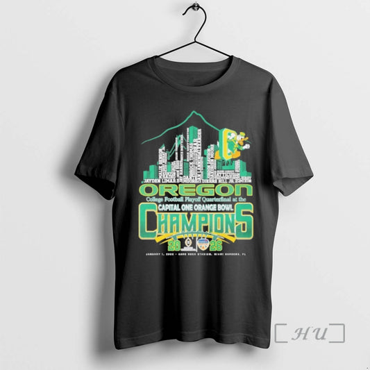 Officials Oregon Capital One Orange Bowl Champions 2026 T-Shirts, Hoodie, Sweatshirt | WearSparks.com