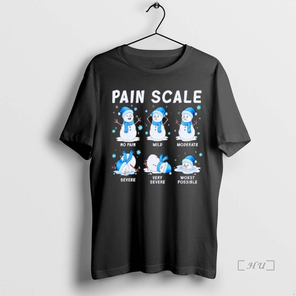 Officials Pain Scale Snowman Nurse Christmas Xmas Snow Pajamas Holiday