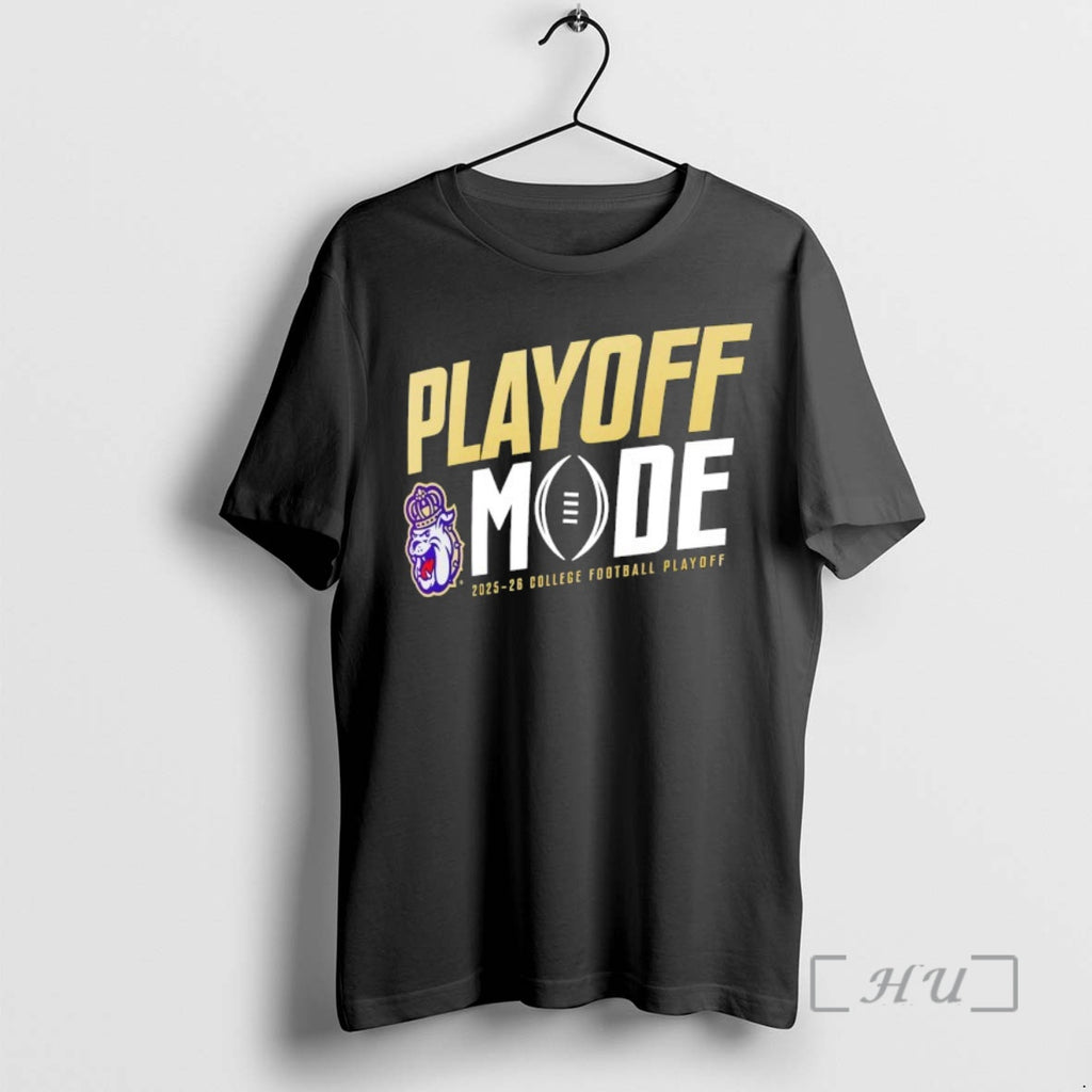 Officials Playoff Mode James Madison Dukes 2025 2026 College Football Playoff Logo Premium T Shirts