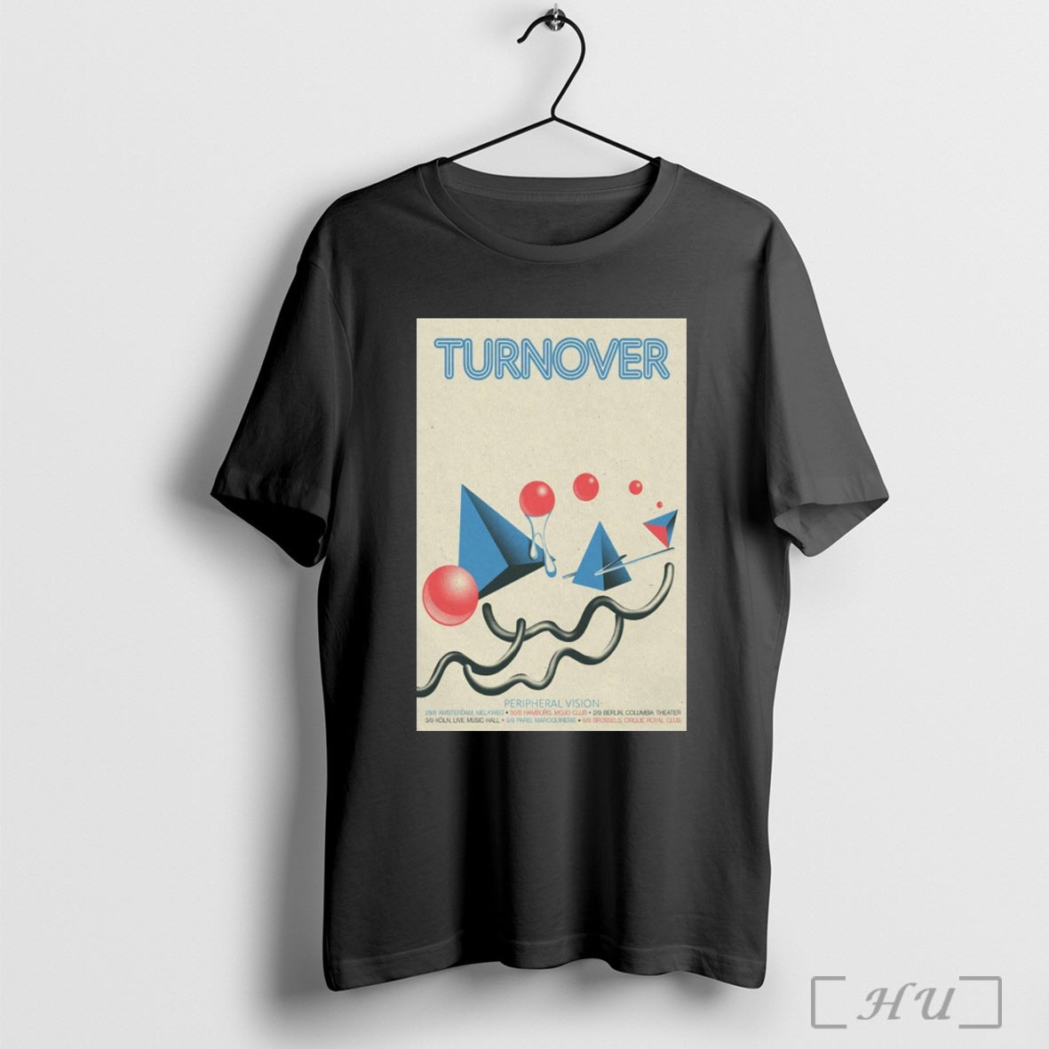 Officials Poster Turnover Peripheral Vision September 02 2025 Columbia Theater Berlin Germany T Shirt