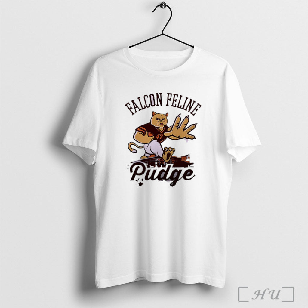 Officials Pudge The Cat Bowling Green Falcon Feline T Shirt