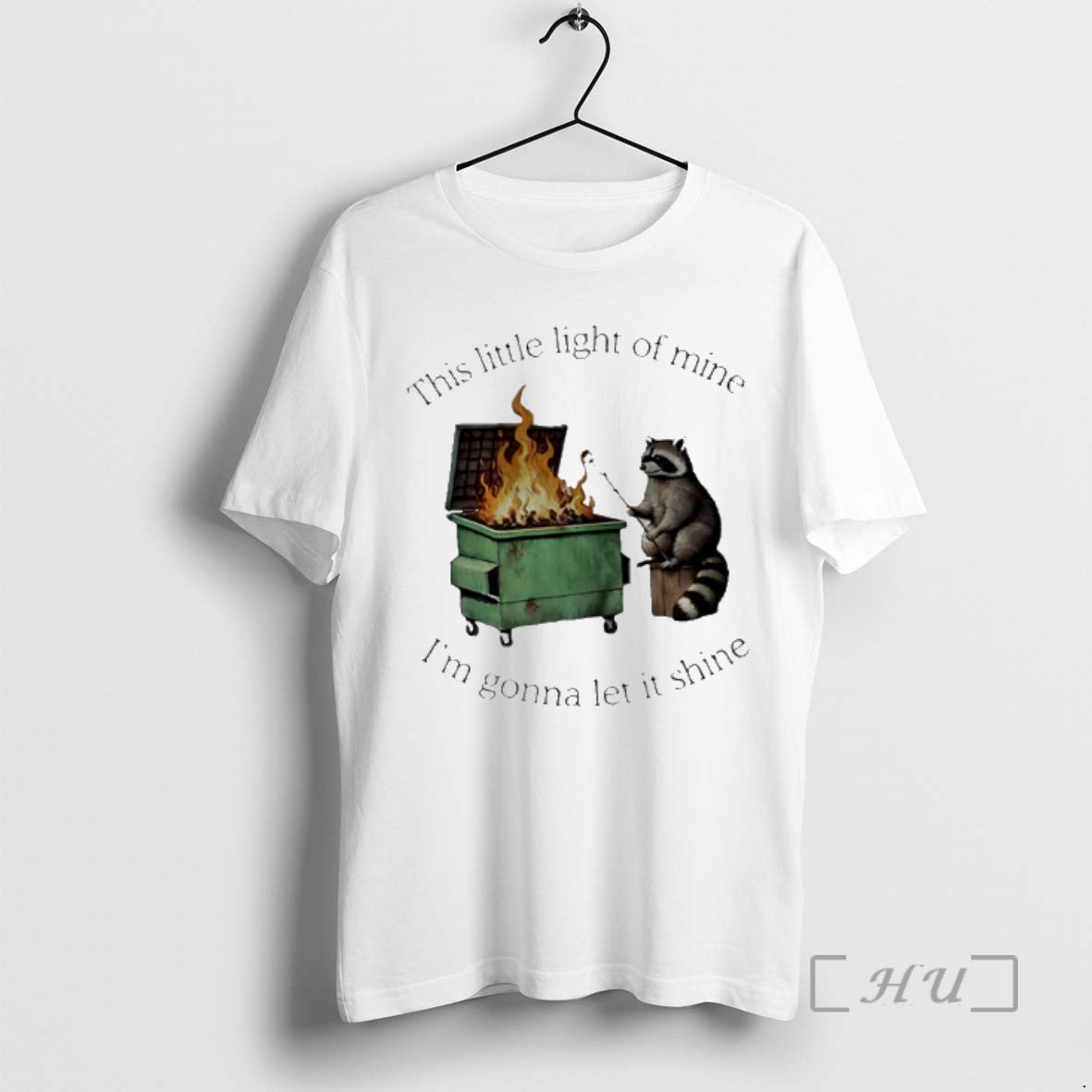 Officials Raccoon This Little Light Of Mine Im Gonna Let It Shine Premium T Shirts Hoodie, Sweatshirt | WearSparks.com