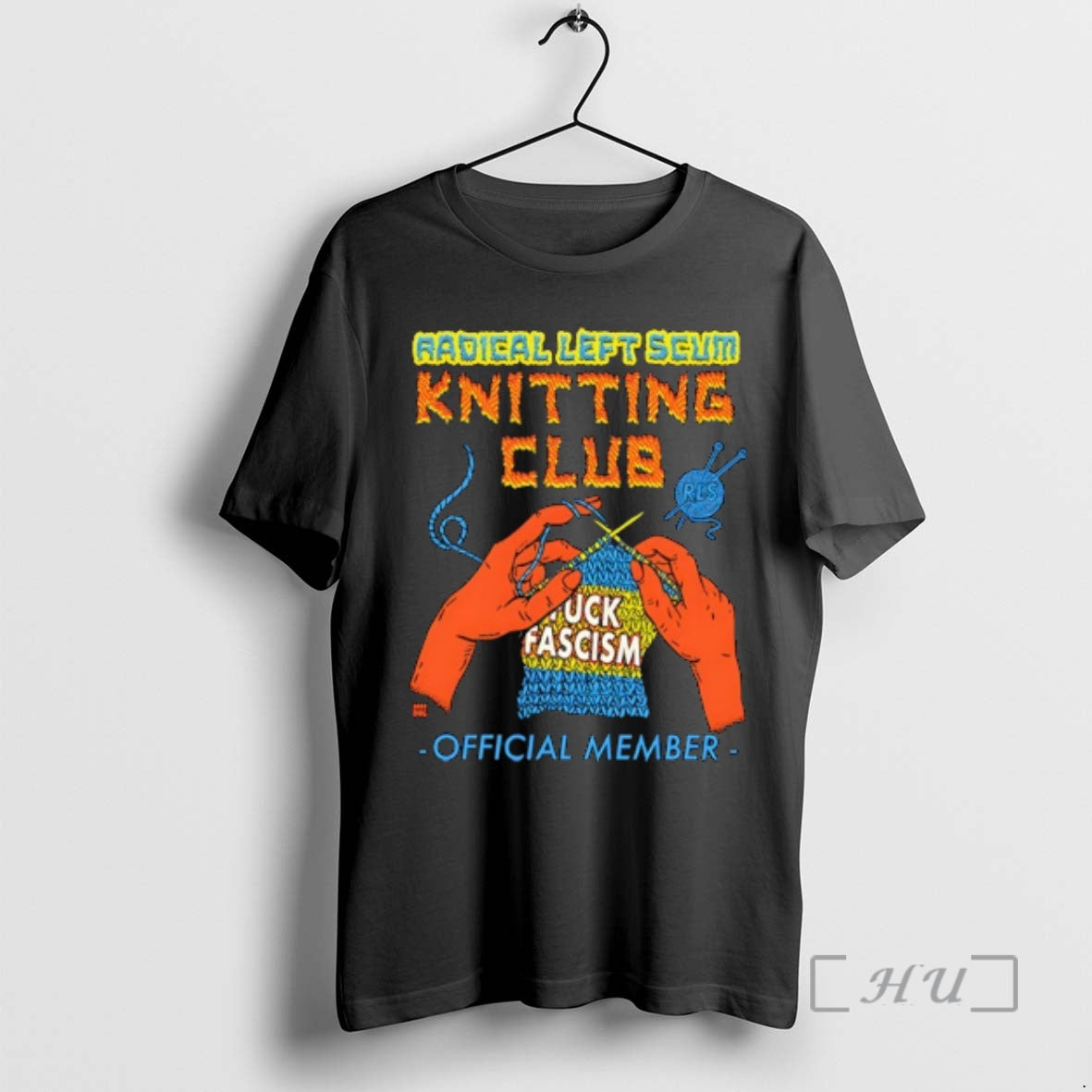 Officials Radical Left Seum Knitting Club Fuck Fascism Member T-Shirts, Hoodie, Sweatshirt | WearSparks.com