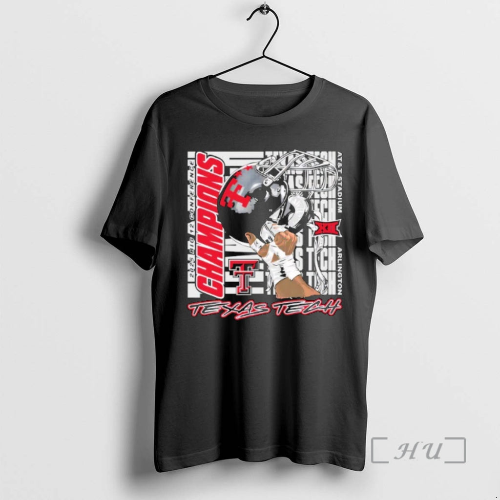 Officials Raise Em Up Texas Tech Red Raiders Big 12 Football Champs Premium T Shirts