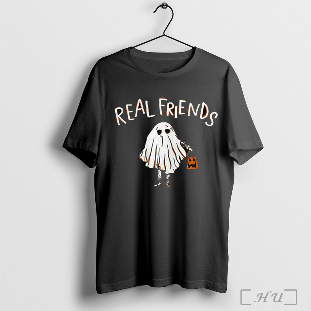 Officials Real Friends Og Ghost Halloween 2025 T Shirt