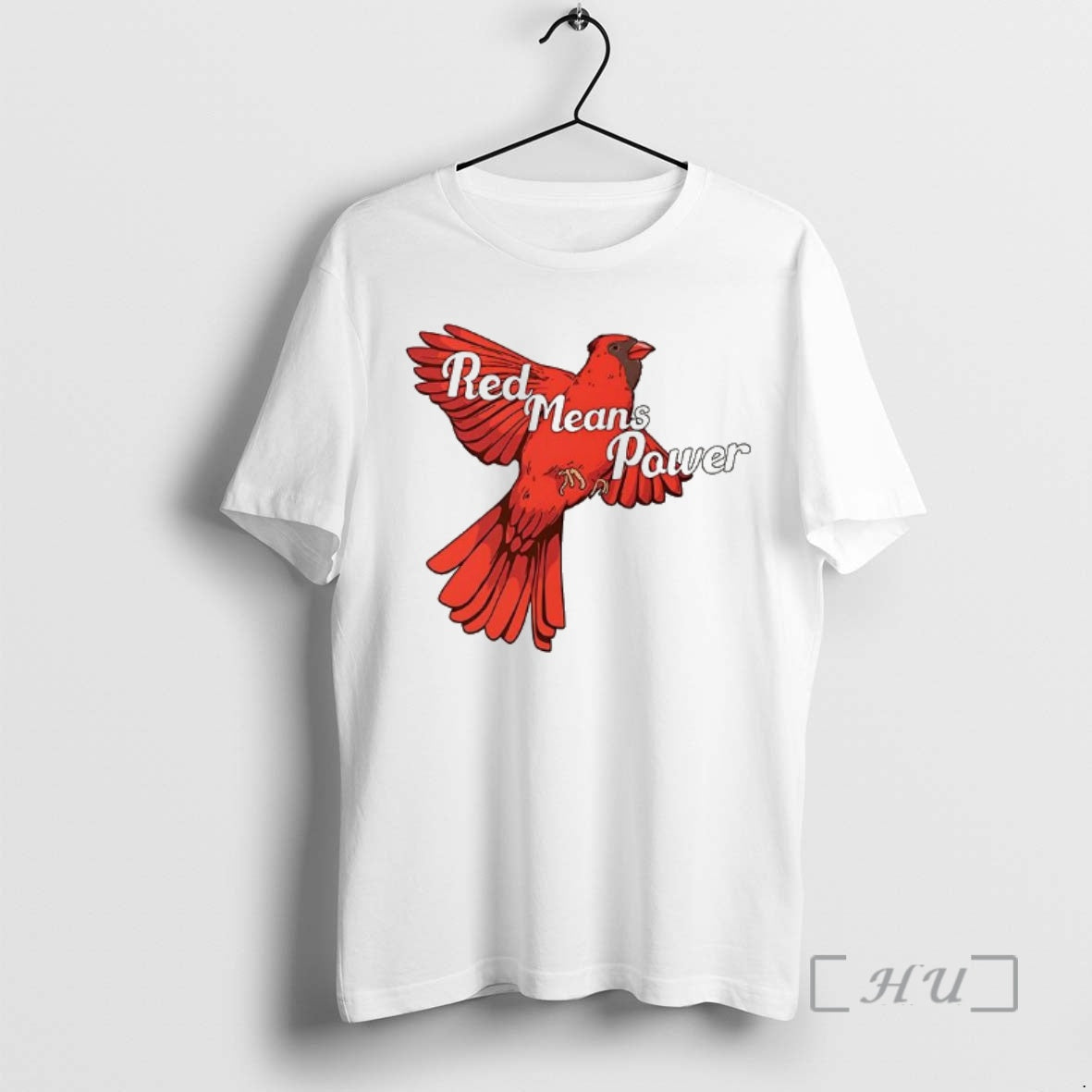 Officials Red Means Power L Northern Cardinal Bird T-Shirts, Hoodie, Sweatshirt | WearSparks.com