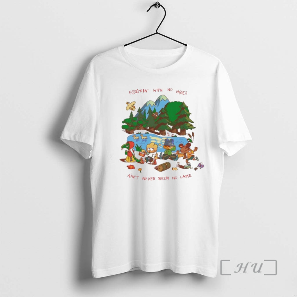Officials Rhymezlikedimez Fookin With No Hoes Aint Never Been No Lame Graphic Premium T Shirts