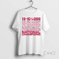 Officials Right The Chip Ohio State Buckeye 13 10 Loss National Champions Premium T Shirts