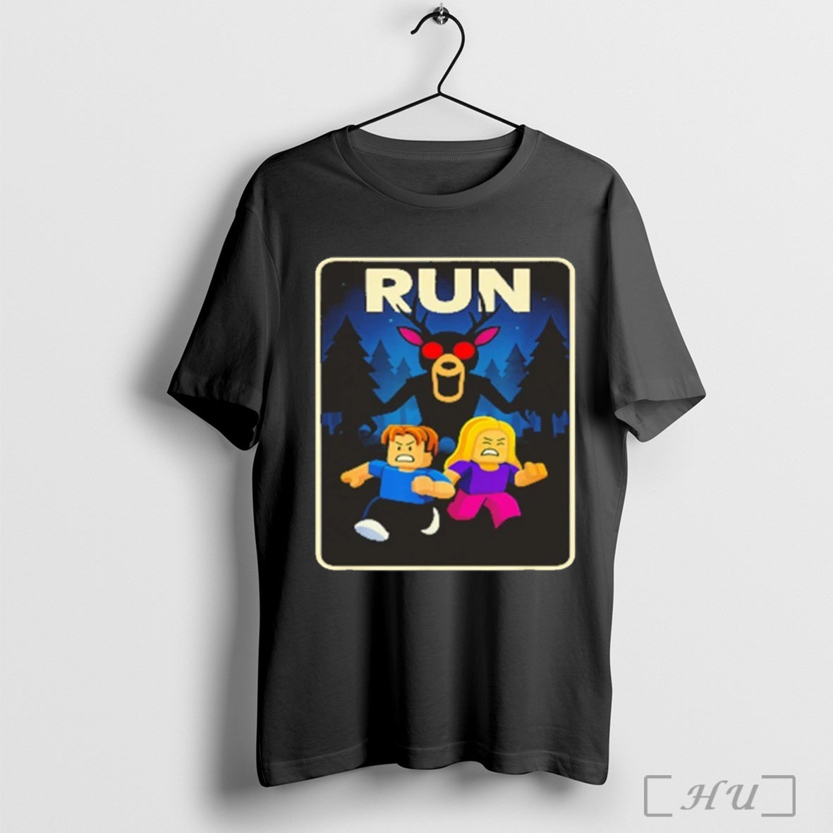 Officials Run 99 Nights Halloween Gamer Deer In The Forest T Shirt