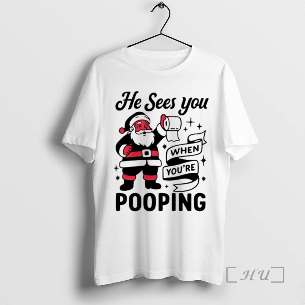 Officials Santa Claus He Sees You When Youre Pooping Christmas