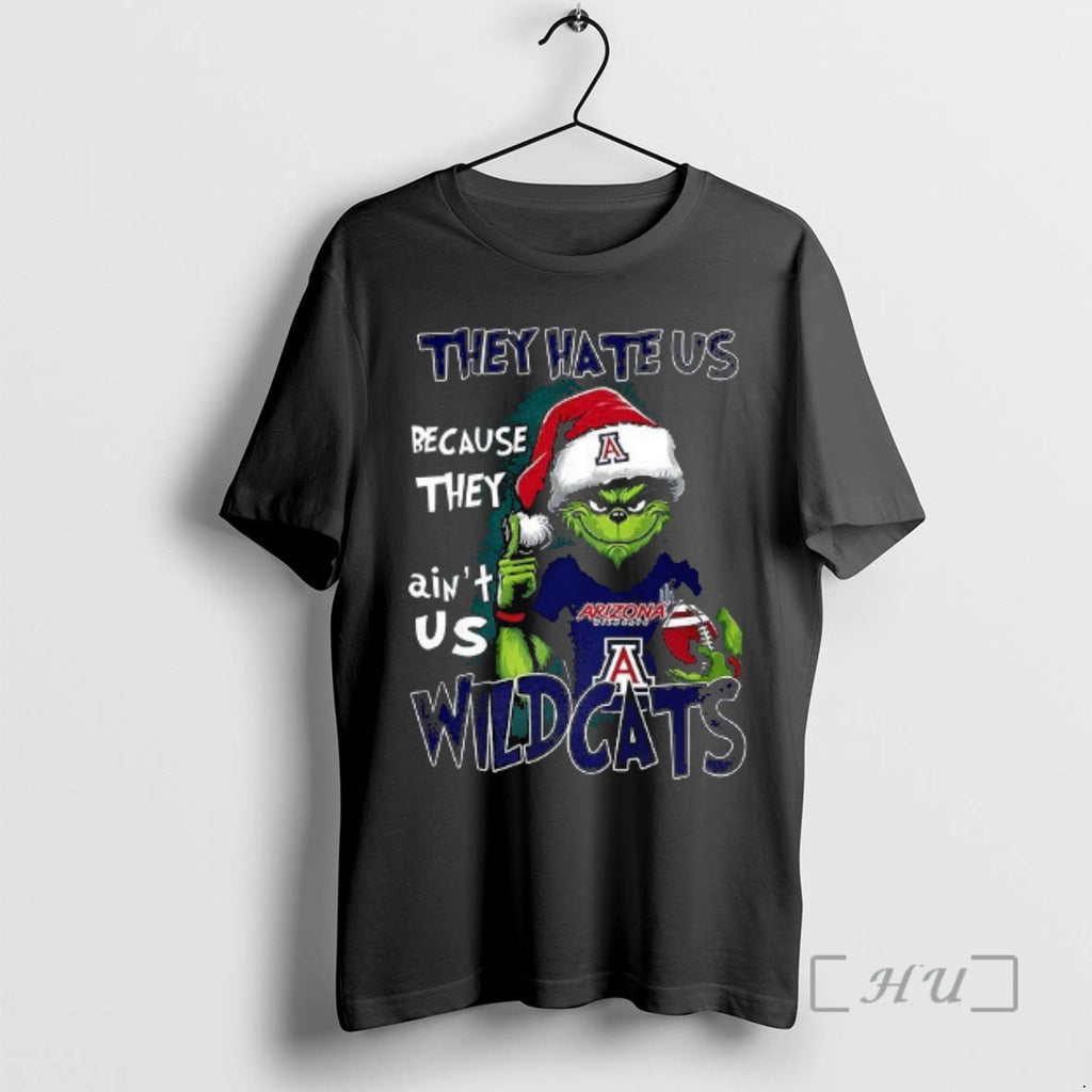 Officials Santa Grinch They Hate Us Because They Aint Us Arizona Wildcats Premium T Shirts