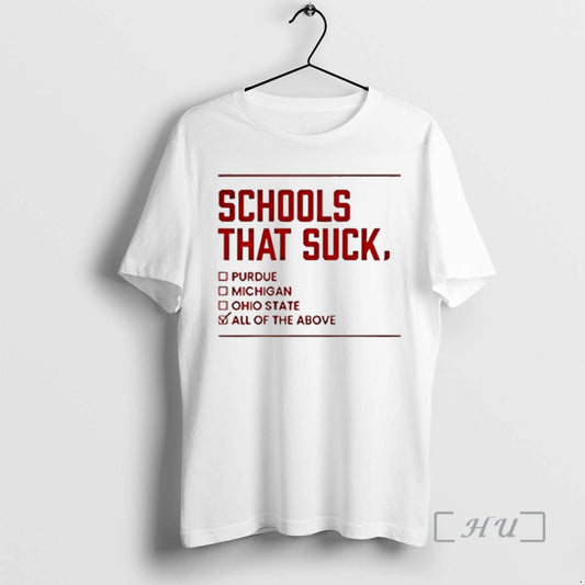 Officials Schools That Suck All Of The Above T-Shirts, Hoodie, Sweatshirt | WearSparks.com