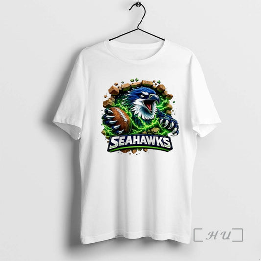 Officials Seahawks Angry Eagle Breaking Through Wall With Football T-Shirts, Hoodie, Sweatshirt | WearSparks.com