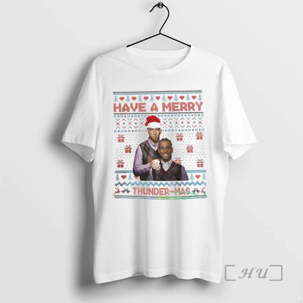 Officials Shaivonte Aician And Chet Holmgren Oklahoma City Thunder Stepbrothers Have A Merry Thunder Mas T-Shirts,...