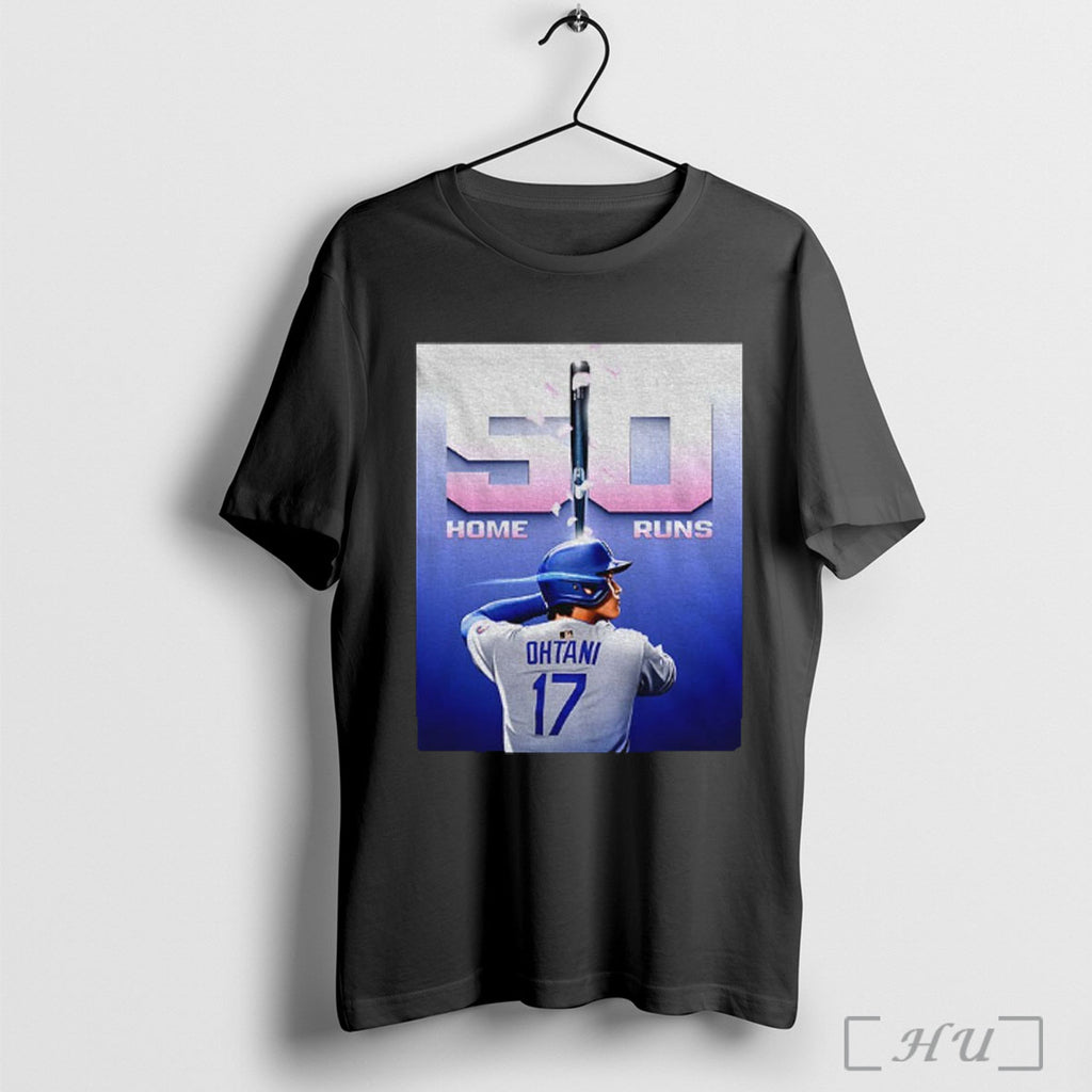 Officials Shohei Ohtani Los Angeles Dodgers Baseball Mlb 50 Home Runs T Shirt