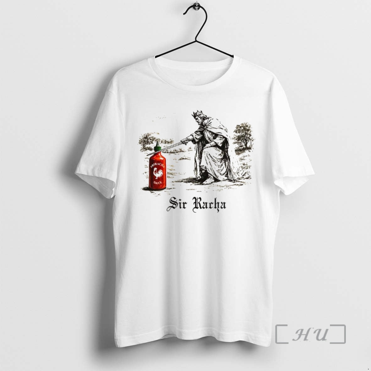 Officials Sir Racha Sriracha Knighthood Sketch Caricature T-Shirts, Hoodie, Sweatshirt | WearSparks.com