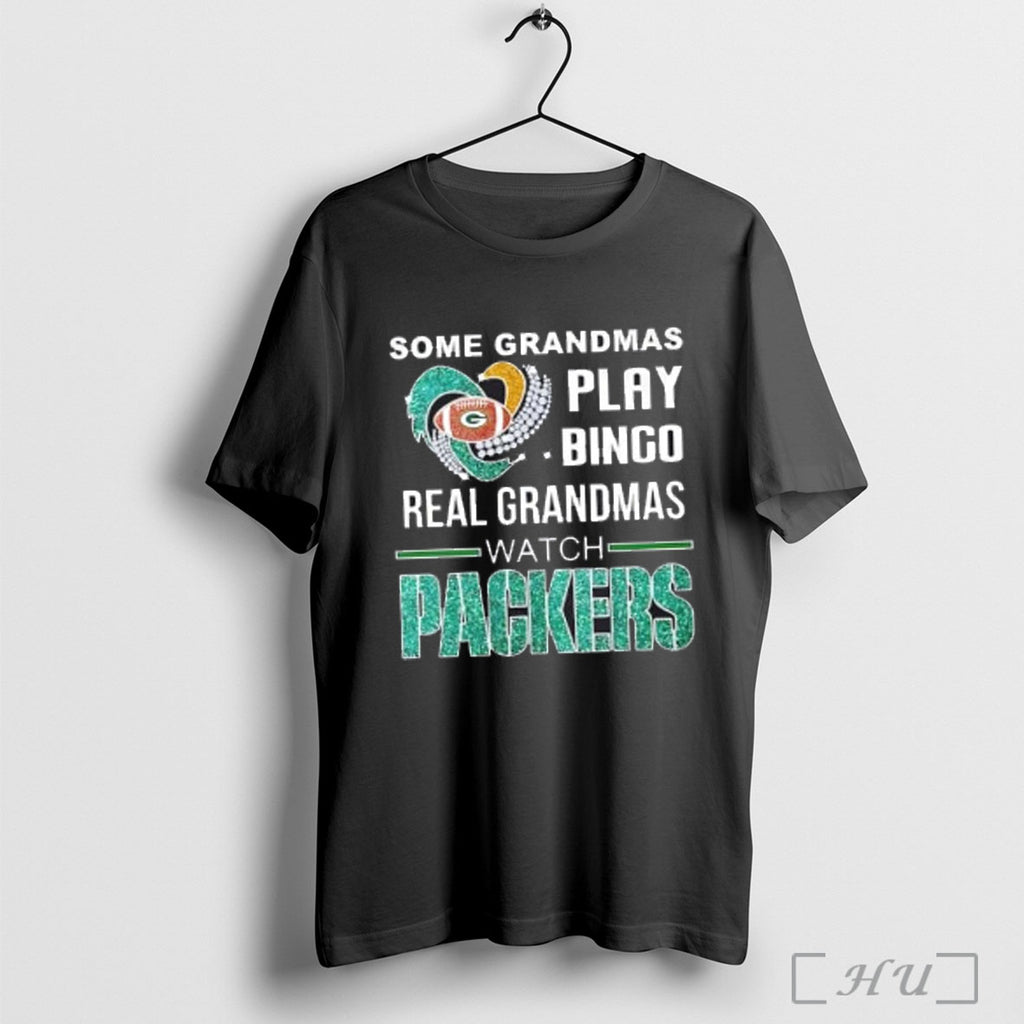 Officials Some Grandmas Play Bingo Real Grandmas Watch Green Bay Packers Diamond Heart
