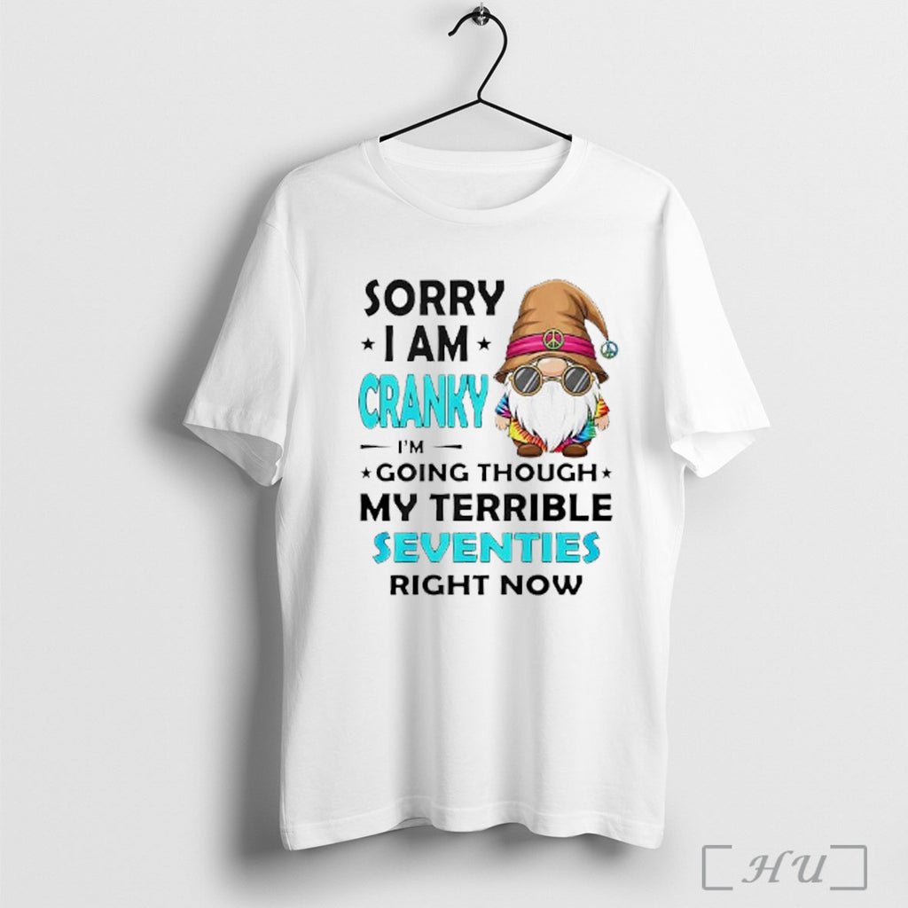 Officials Sorry I Am Cranky Im Going Through My Terrible Seventies T Shirt