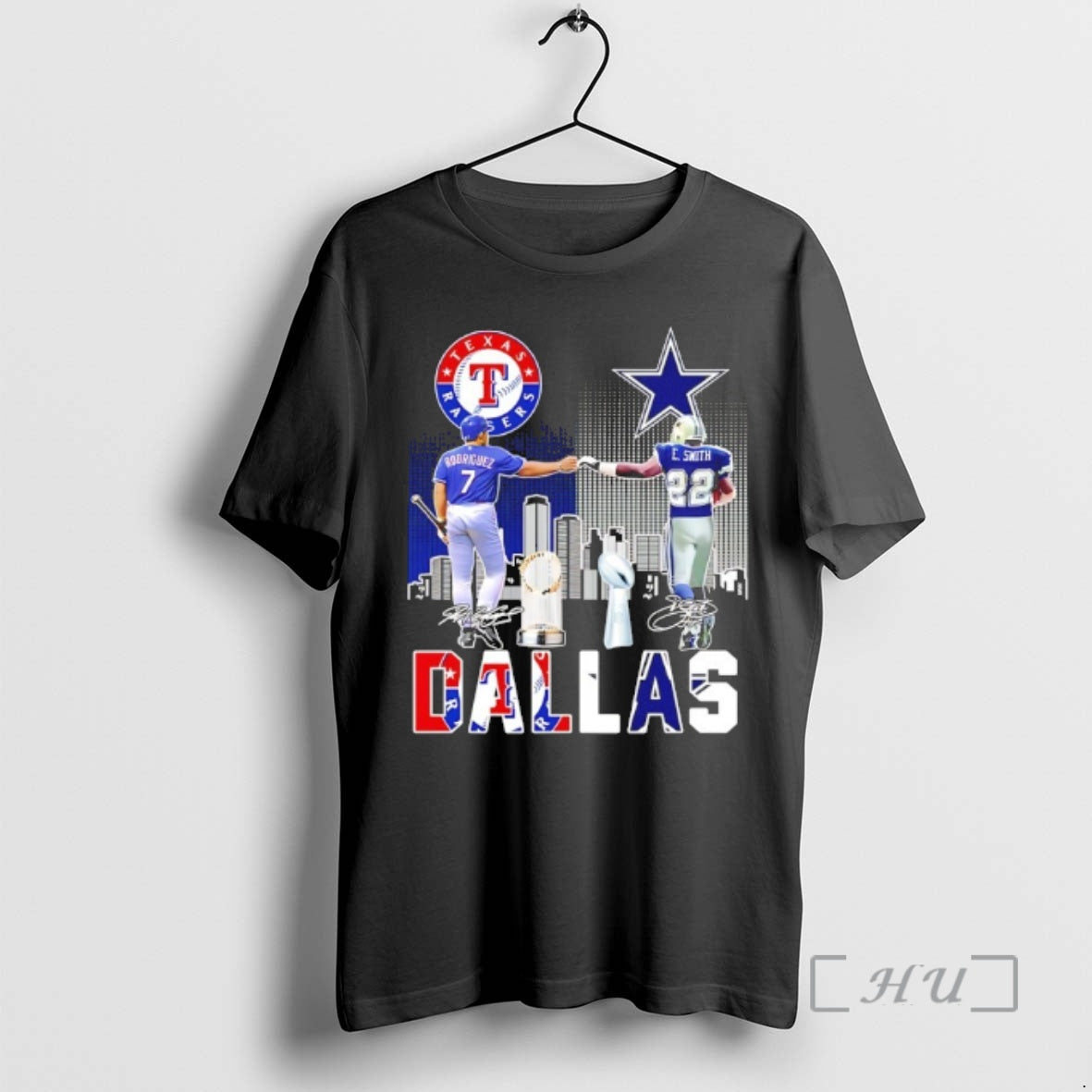 Officials Sports In Dallas Rangers Rodriguez And Cowboys E T-Shirts, Hoodie, Sweatshirt | WearSparks.com