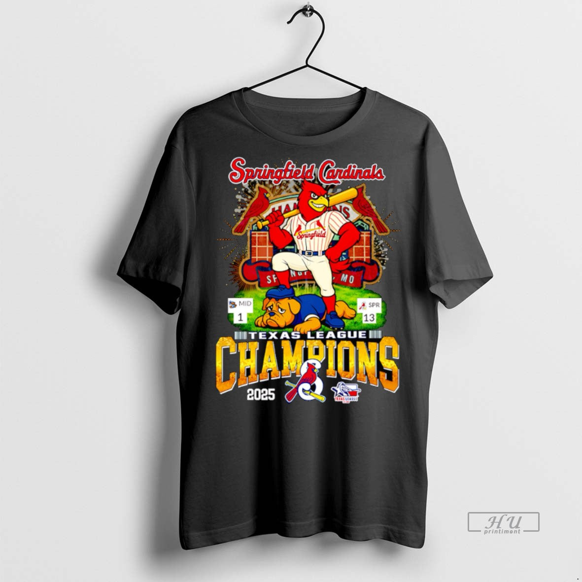 Officials Springfield Cardinals Texas League Champions 2025 Mascot T Shirt Sweater