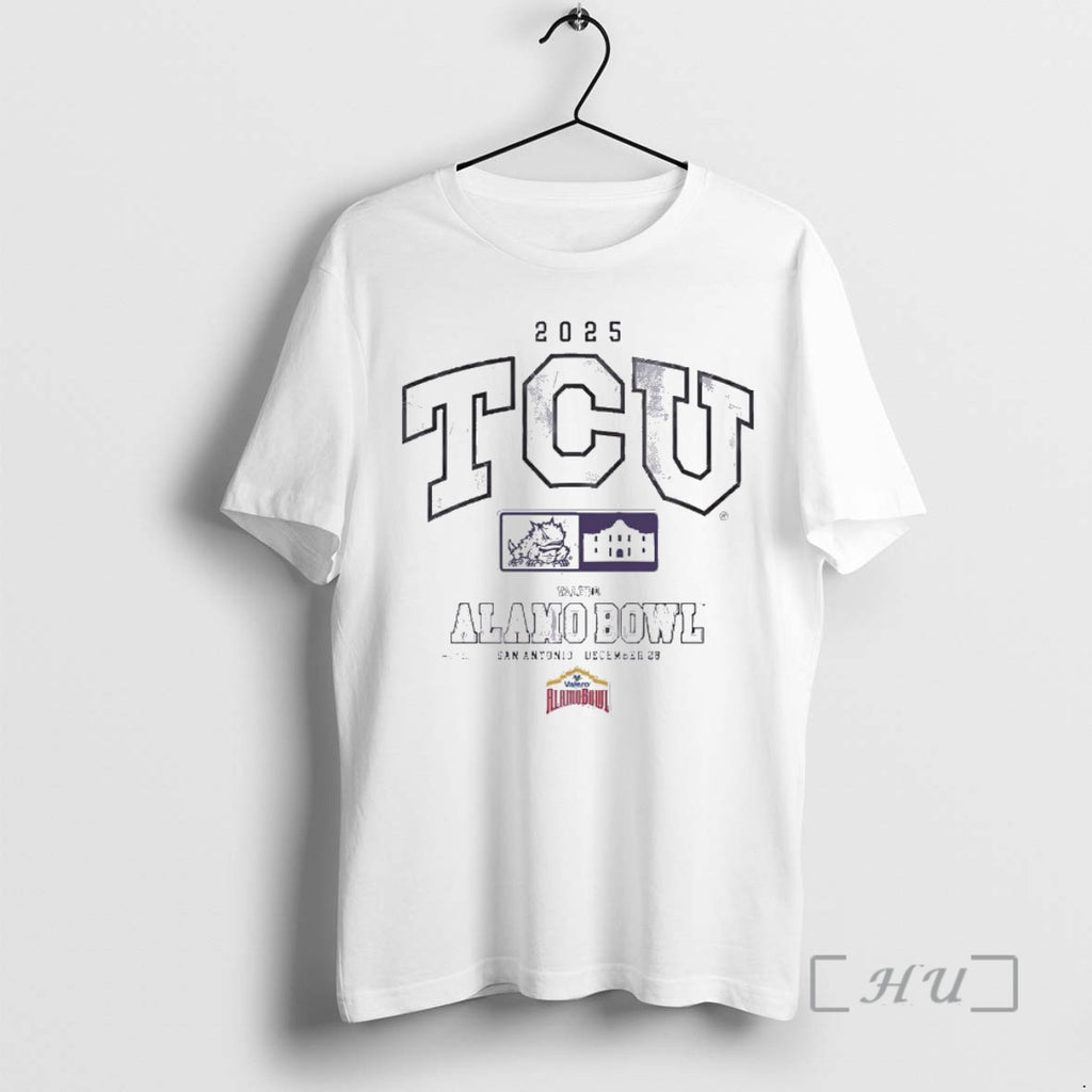 Officials Tcu Horned Frogs 2025 Valero Alamo Bowl San Antonio Christmas Premium T Shirts Sweater