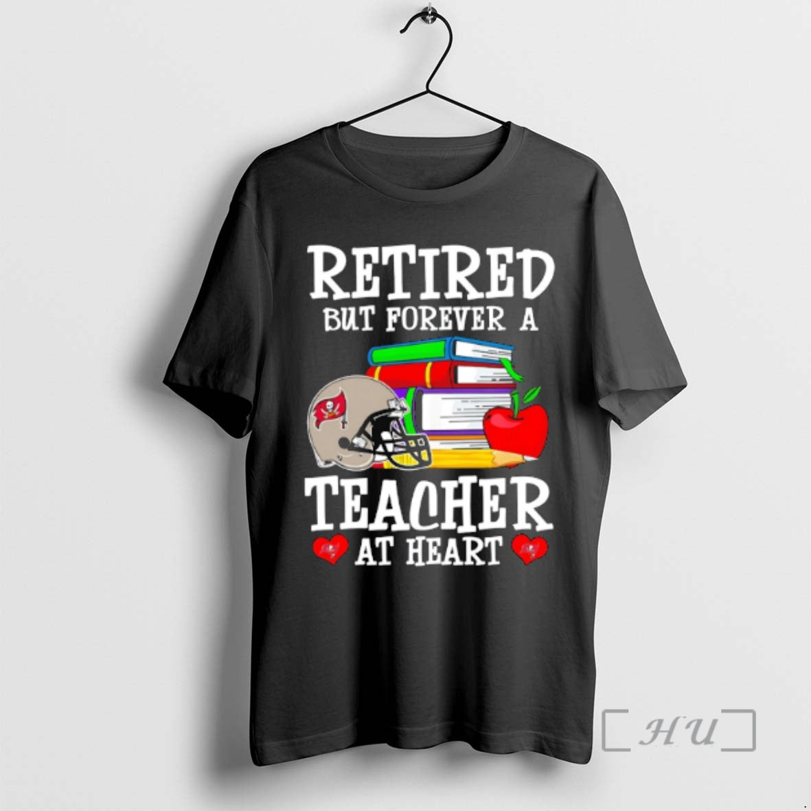 Officials Tampa Bay Buccaneers Retired But Forever A Teacher At Heart Premium T Shirts Sweater