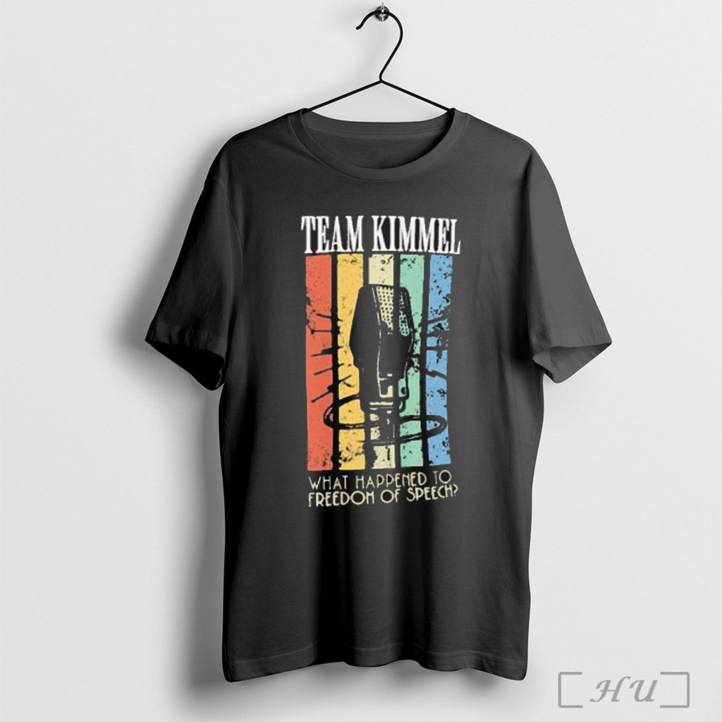 Officials Team Kimmel What Happened To Freedom Of Speech Retro T Shirt