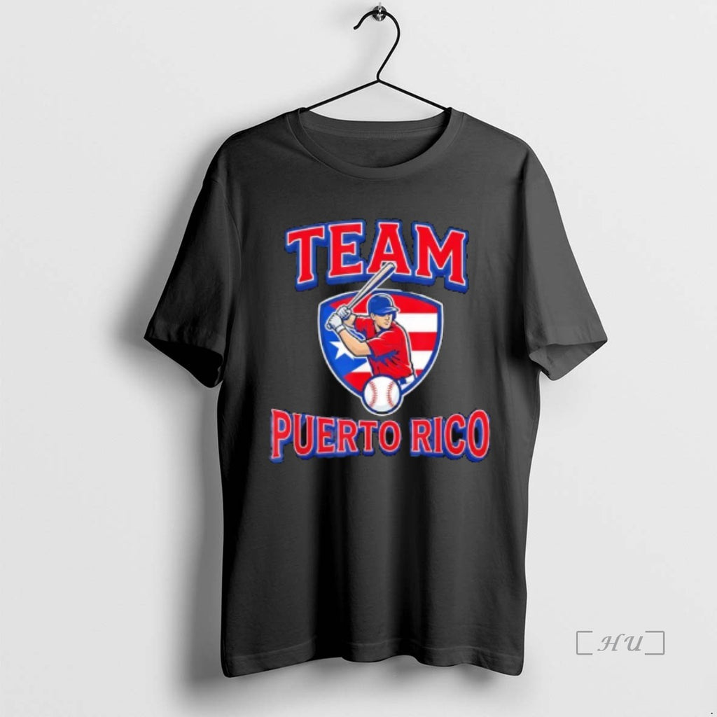 Officials Team Puerto Rico Baseball Flag Patriotic