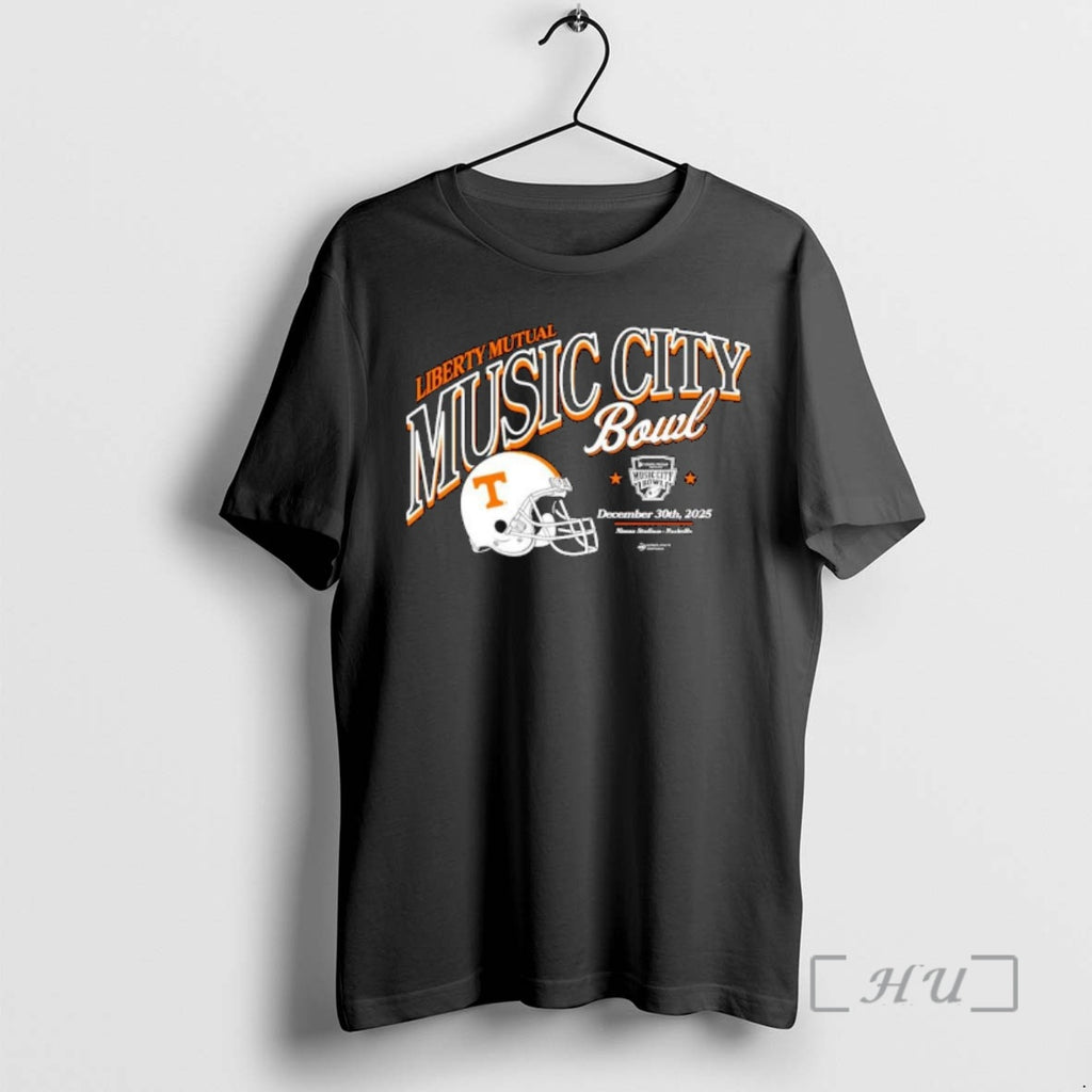 Officials Tennessee Volunteers 2025 Liberty Mutual Music City Bowl Helmet Ornaments Premium T Shirts Sweater