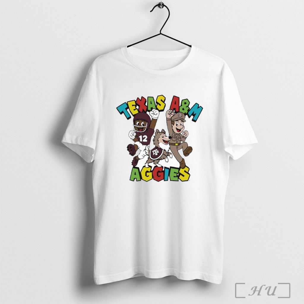 Officials Texas Am Aggies Character Trio T Shirt