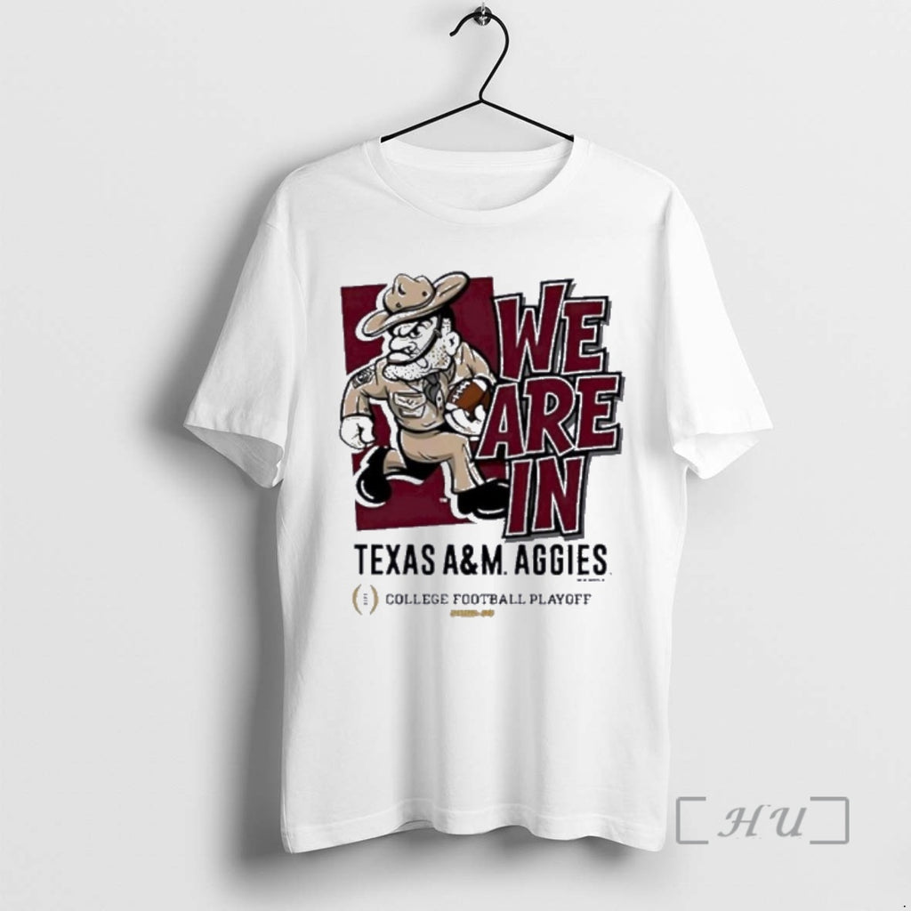 Officials Texas Am Aggies We Are In 2025 Cfp Bound Mascot Premium T Shirts Sweater