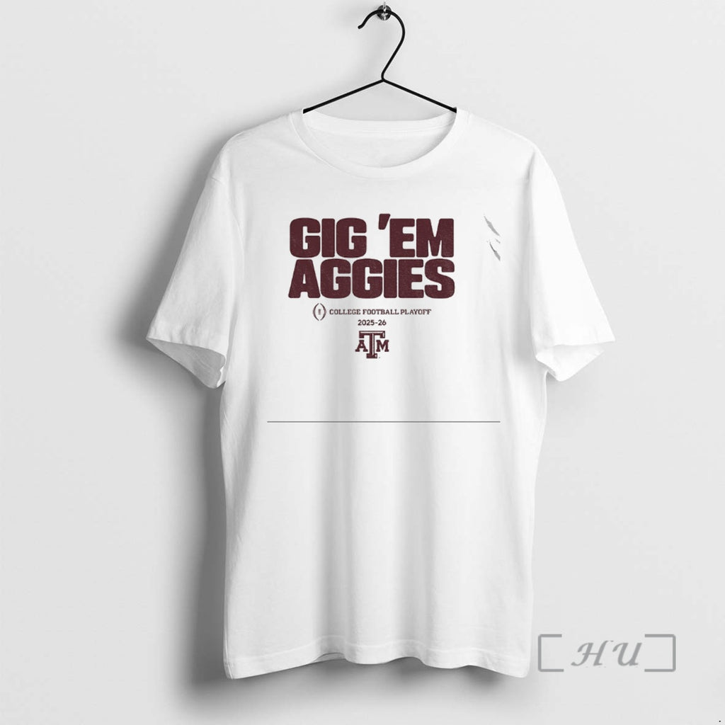 Officials Texas Am Aggies Football 2025 Cfp Team Slogan College Football Playoff 2025 2026 Premium