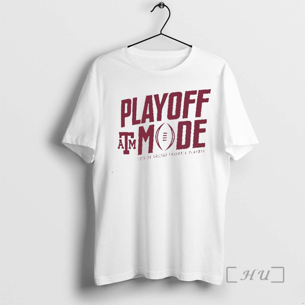 Officials Texas Am Aggies Playoff Mode 2025 26 College Football Playoff Christmas Premium T Shirts