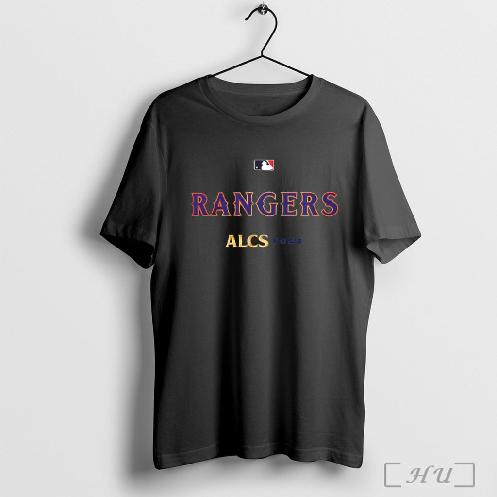 Officials Texas Rangers 2025 Alcs American League Baseball Logo V Neck T Shirt