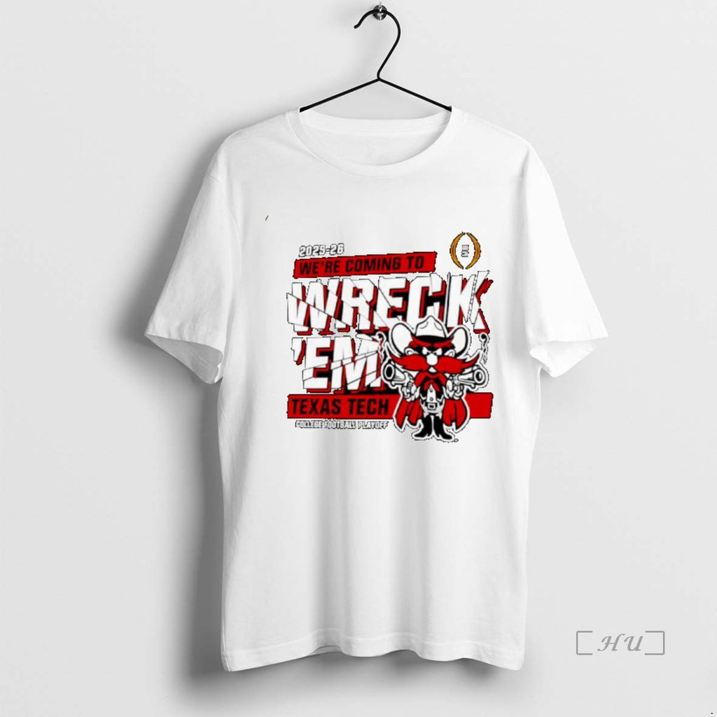 Officials Texas Tech Red Raiders 2025 2026 Cfp Were Coming To Wreckem Shatter Ornaments Premium