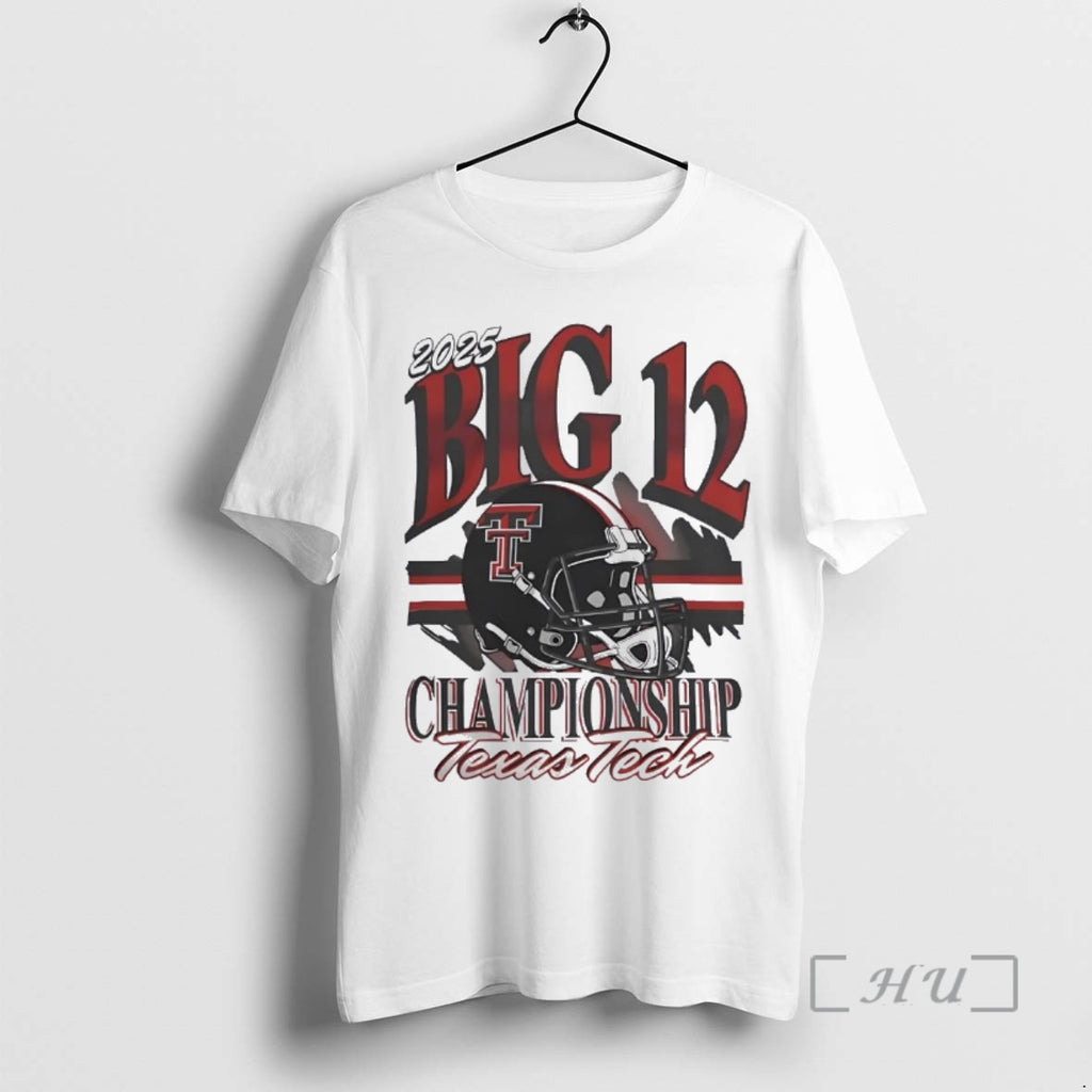 Officials Texas Tech Red Raiders 2025 Big 12 Championship Helmet Christmas Premium T Shirts Sweater