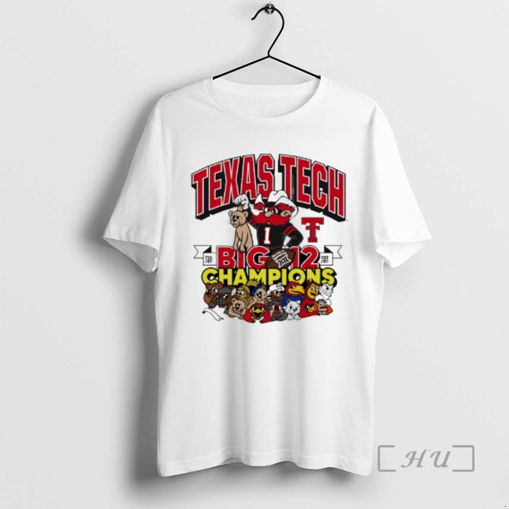 Officials Texas Tech Red Raiders Big 12 Football Champs Mascots Winner Premium T Shirts Sweater
