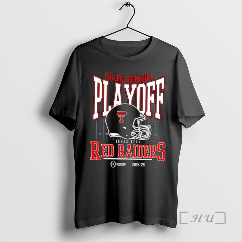 Officials Texas Tech Red Raiders College Football Playoff 2025 26 Playoff Bound Premium T Shirts