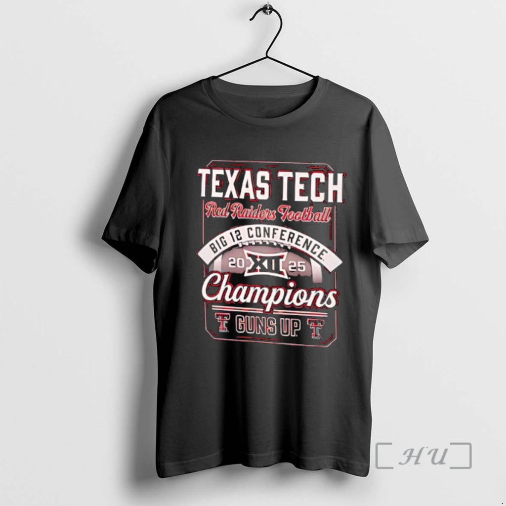 Officials Texas Tech Red Raiders Football Big 12 Conference Champs Guns Up 2025 Premium