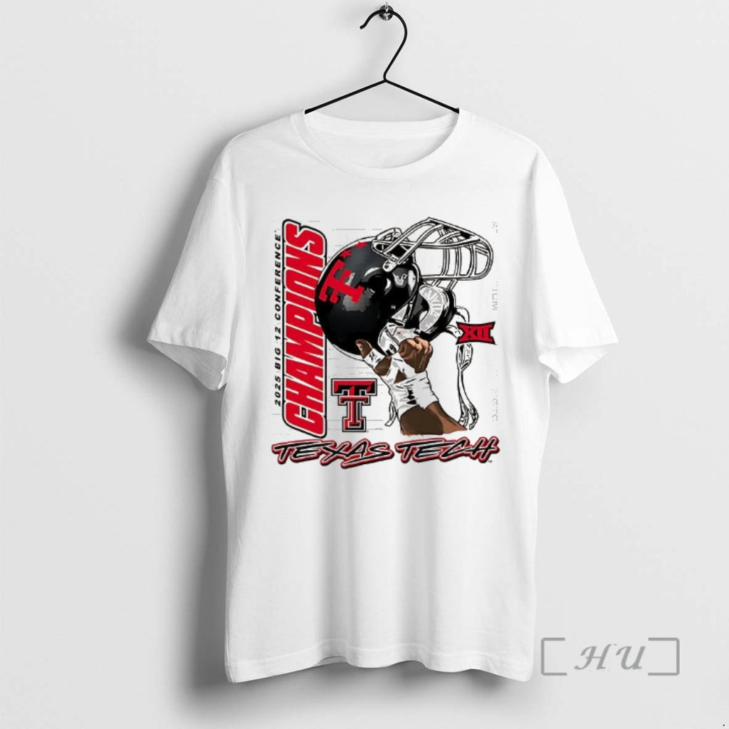 Officials Texas Tech Red Raiders Raise Em Up Big 12 Conference Champions Helmet Premium