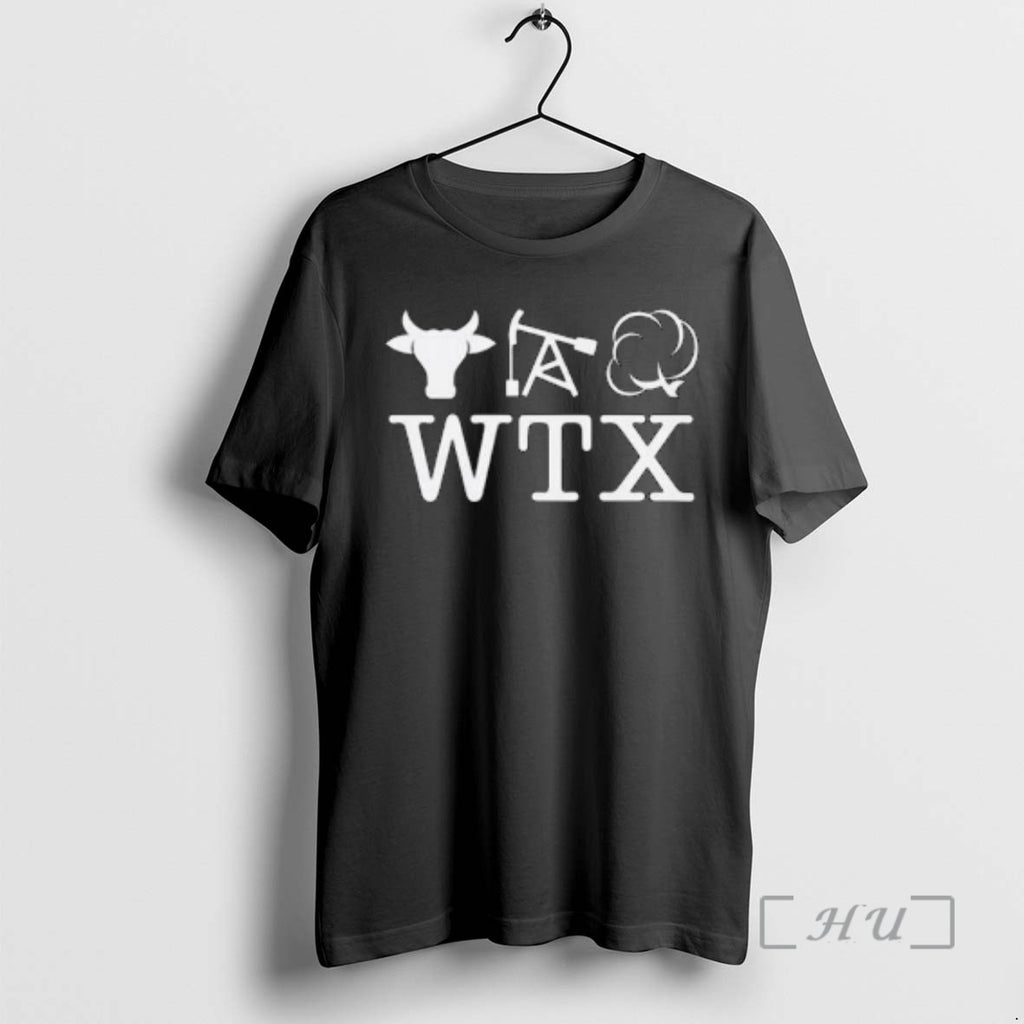 Officials Texas Wtx Cow Oil Cotton Wtx West Texas Pride Circle Black Premium T Shirts
