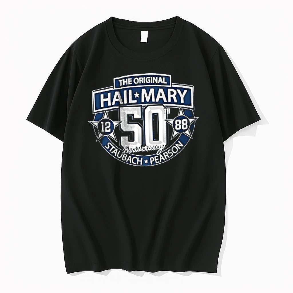 Officials The Hail Mary Staubach Pearson 50th Anniversary Star Badges 12 88 Youth