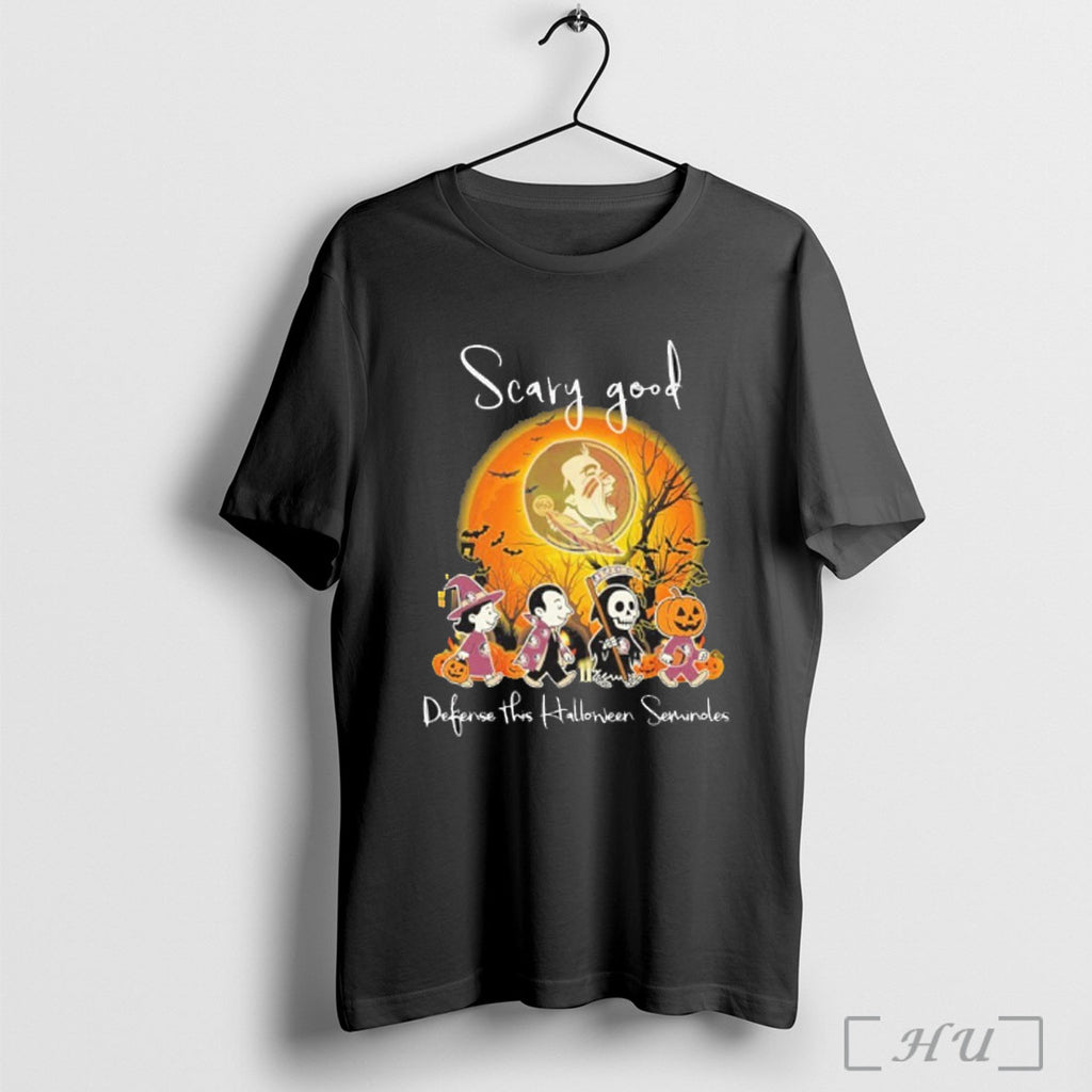 Officials The Peanuts Scary Good Defense This Halloween Florida State Seminoles T Shirt