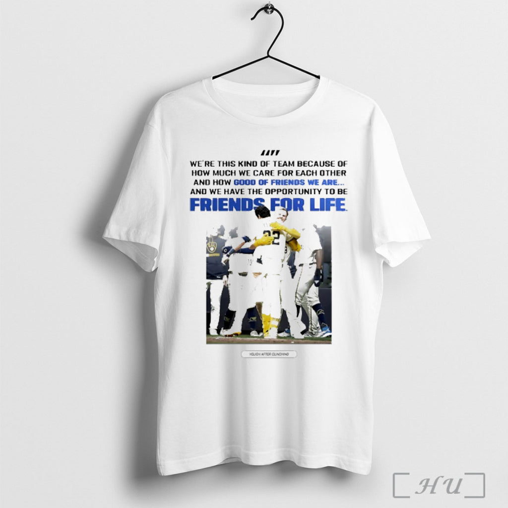 Officials The Power Of Friendship Yelich After Clinching Milwaukee Brewers T Shirt