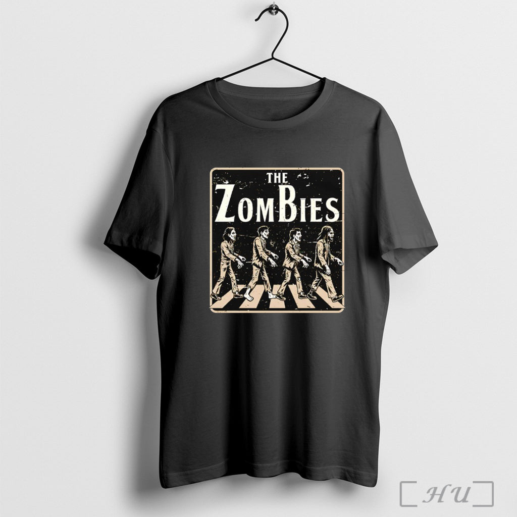 Officials The Zombie Abbey Road Album Cover Rock Music T Shirt
