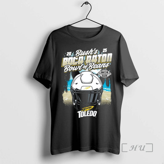 Officials Toledo Rockets 2025 Boca Raton Bowl Helmet T-Shirts, Hoodie, Sweatshirt | WearSparks.com