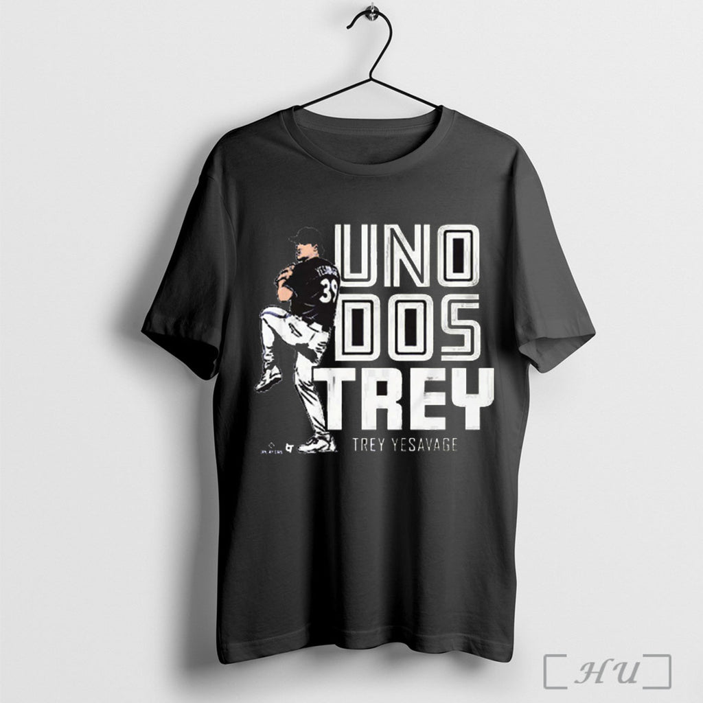 Officials Trey Yesavage Uno Dos Trey Toronto Blue Jays Mlb Baseball Painting T Shirt